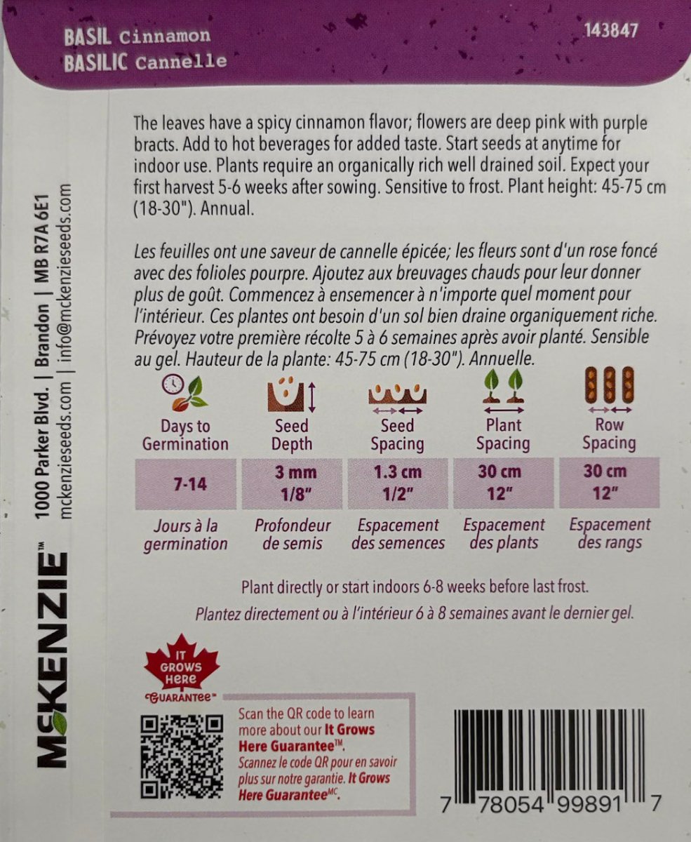 Cinnamon Basil - LandscapeDirect