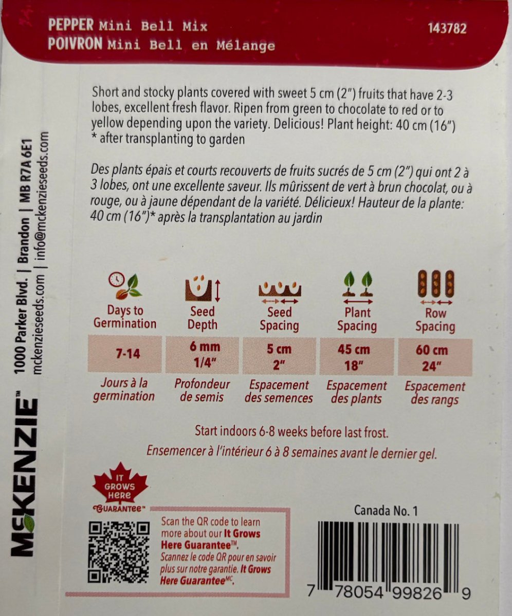 Mini Bell Mix Pepper - LandscapeDirect