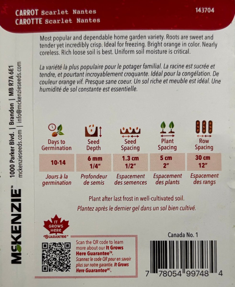 Scarlet Nantes Carrot - LandscapeDirect