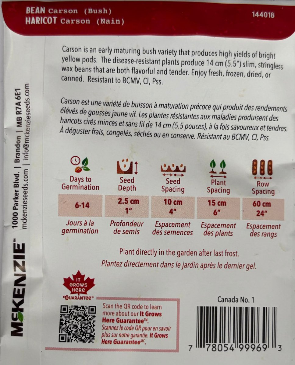 Carson Bush Bean - LandscapeDirect