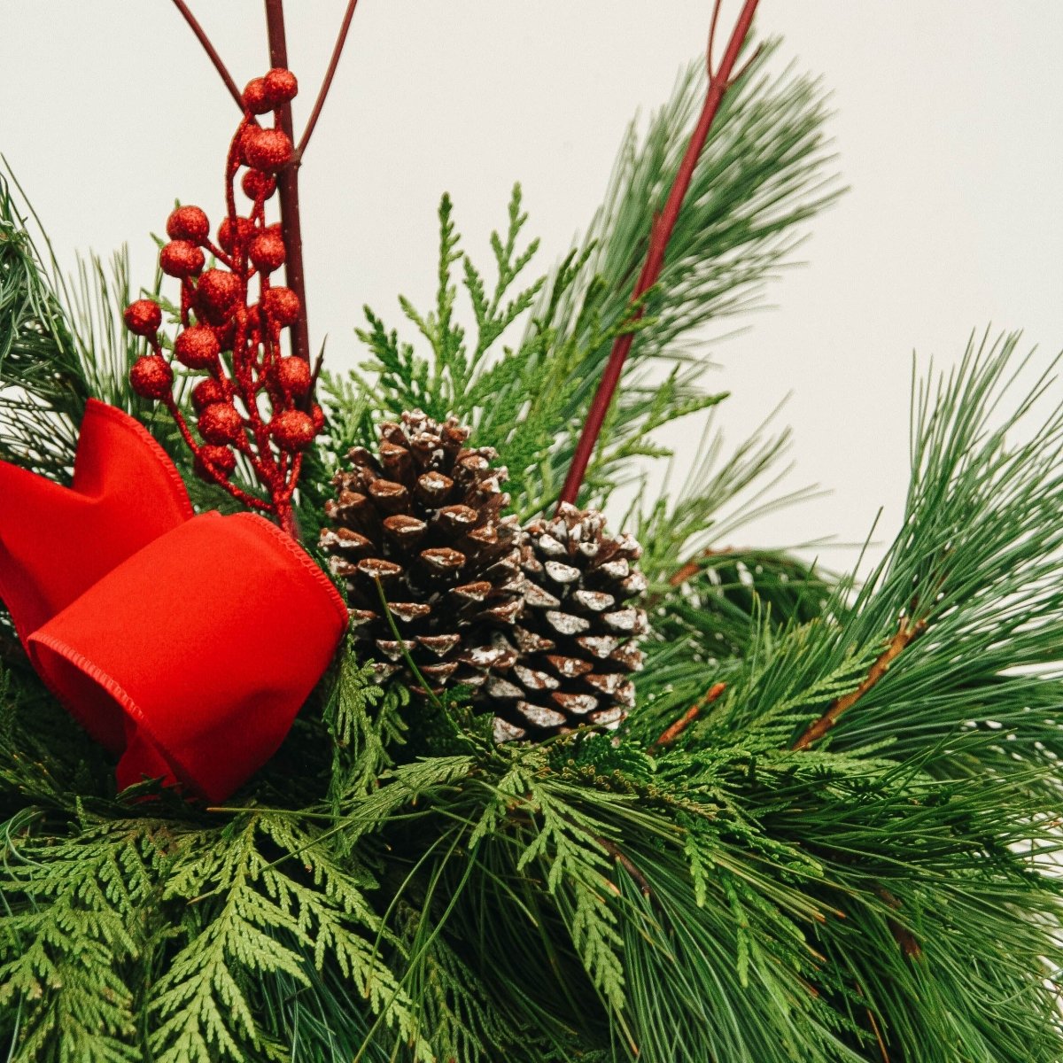 Classic Winter Porch Pot - LandscapeDirect