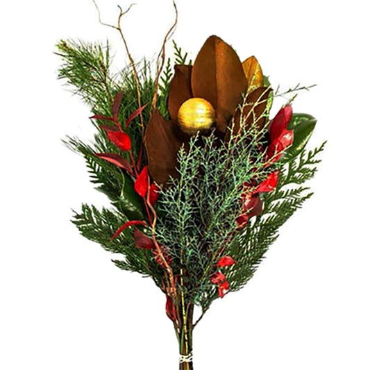 Premium Magnolia Holiday Bouquet - Fresh Cut Arrangement - LandscapeDirect