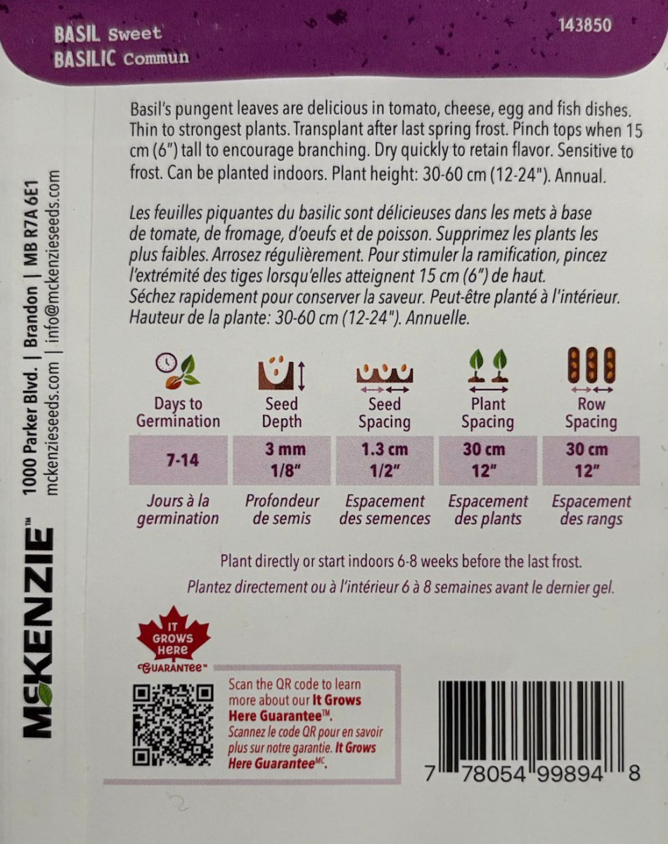 Sweet Basil - LandscapeDirect